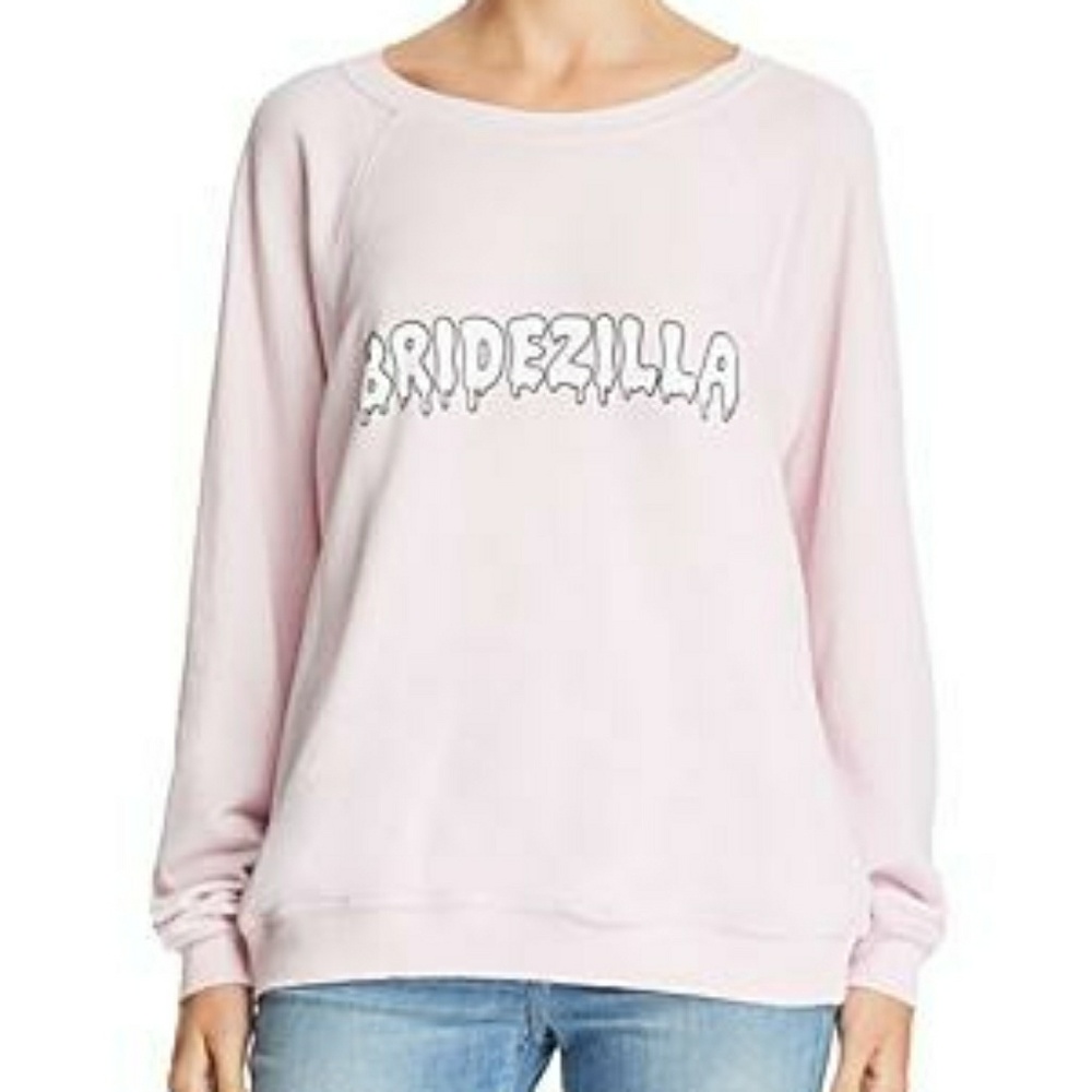 Wildfox NWT Pink Bridezilla Sweatshirt Sz XS